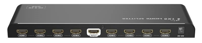 HDMI rozbočovač PremiumCord HDMI 2.0 splitter 1-8 porty, 4K x 2K/60Hz, FULL HD, 3D
