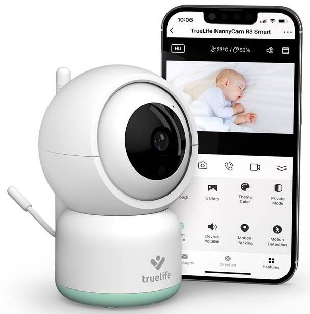 Detská elektronická pestúnka TrueLife NannyCam R3 Smart
