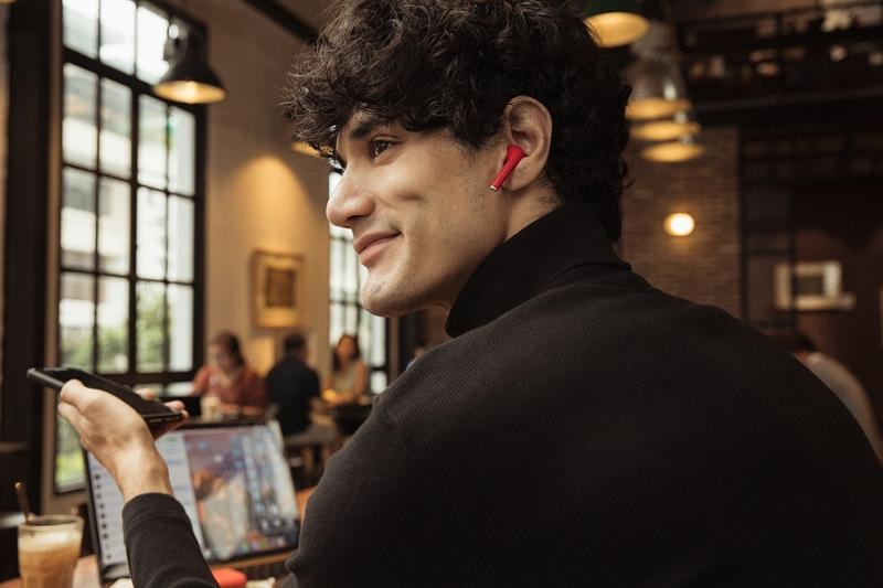 Slúchadlá Defunc True Go Slim červená Defunc True Go Slim