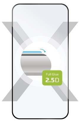 Tvrdené sklo FIXED Full-Cover na Motorola Moto G84 čierne