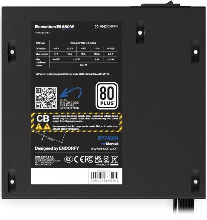 Zdroj ENDORFY Elementum E5 550W