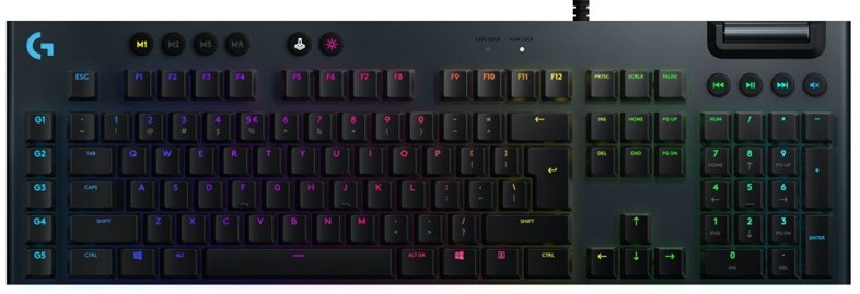 Klávesnica Logitech Gaming G815 Lightsync RGB, Tactile, US čierna
