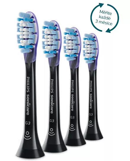 Náhradné hlavice Philips Sonicare Premium Gum Care HX9054/33 (4 ks) čierna Philips HX9054/33