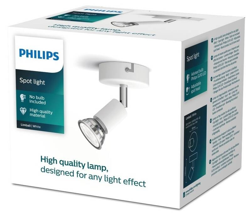 Bodové svietidlo Philips Limbali Single, 1xGU10 biele Philips Limbali single