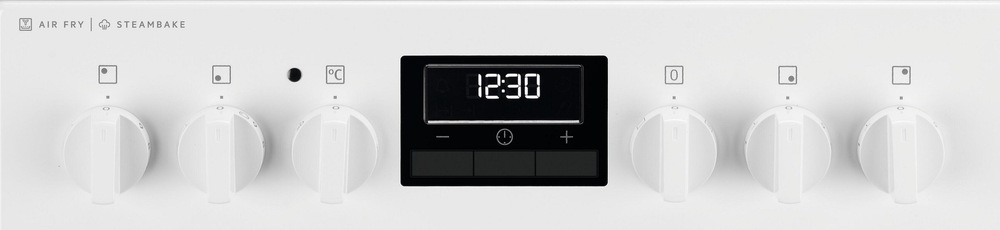 Sklokeramický sporák Electrolux LKR564277W biely Ovládací panel sporáka Electrolux LKR564277W