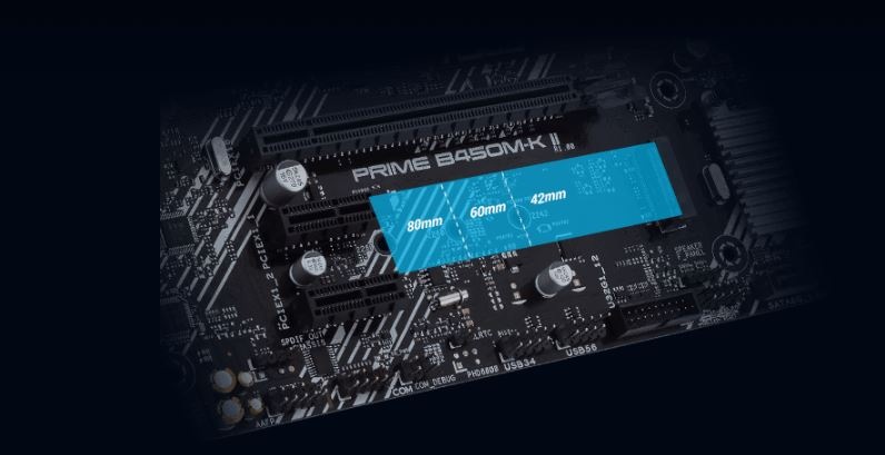 Základná doska Asus PRIME B450M-K II Základná doska Asus PRIME B450M-K II a jej úložisko