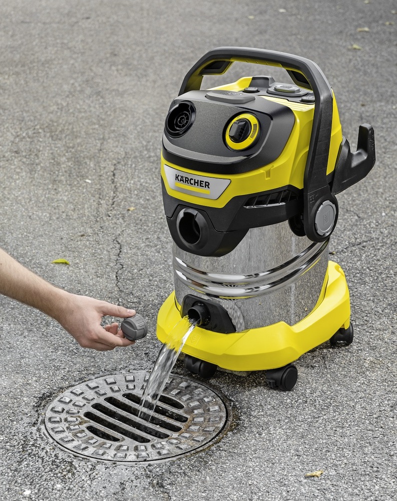 Viacúčelový vysávač Kärcher WD 5 Control S 25/5/22 žltý Vysávač Kärcher má prepracovanú filtráciu