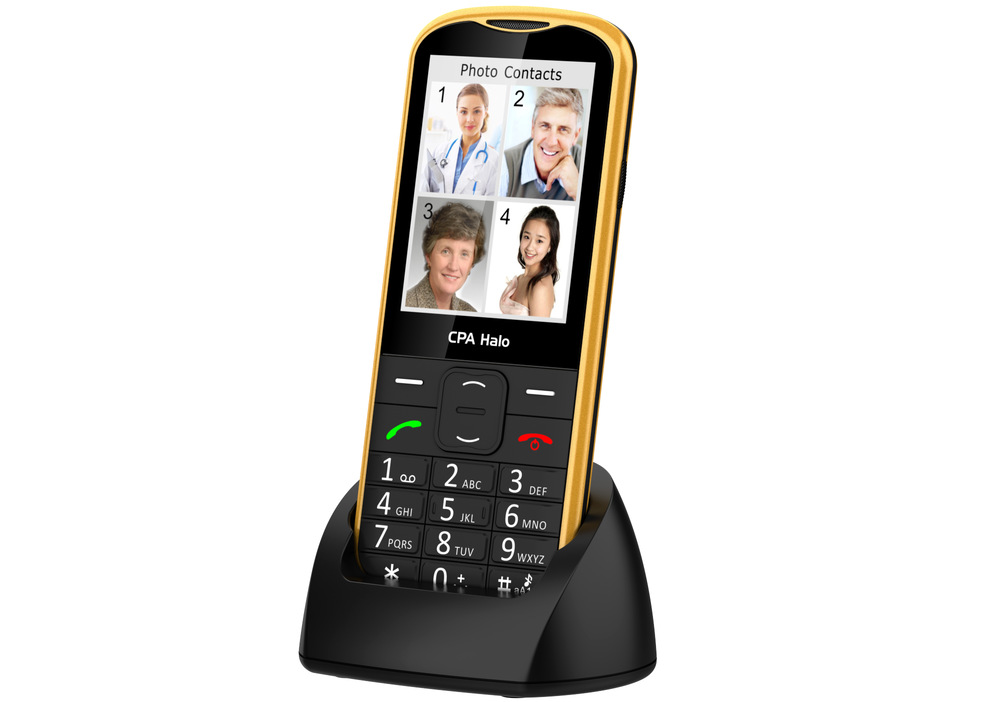 Mobilný telefón CPA Halo 28 Senior čierny
