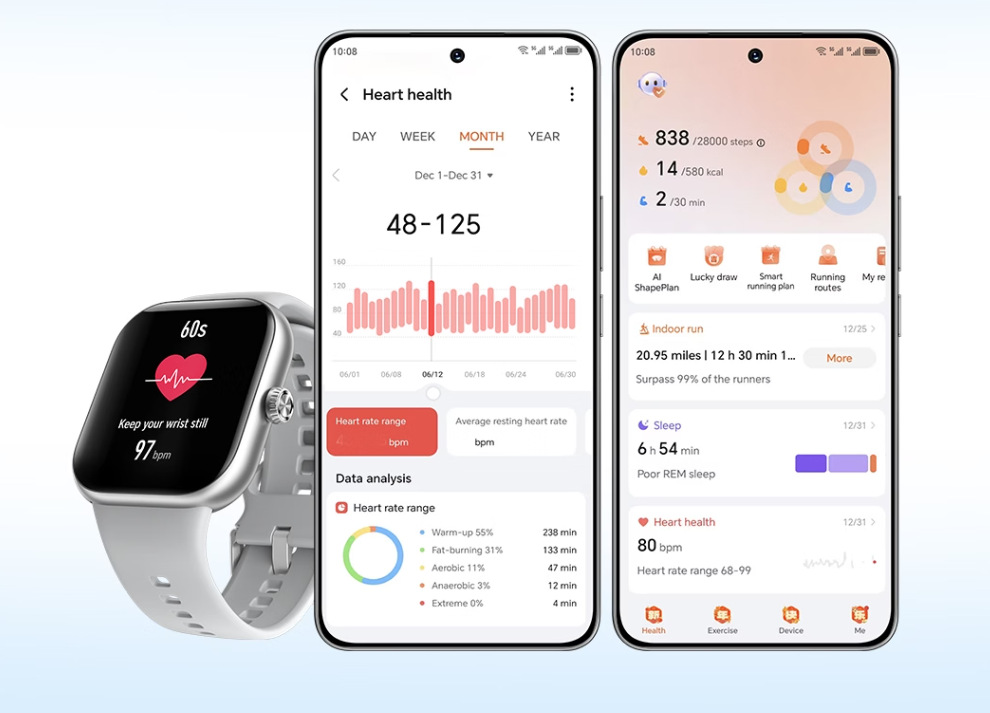 Inteligentné hodinky HONOR Choice Watch 2 Pro čierne HONOR Choice Watch 2 Pro umožňujú sledovať všetko dôležité v aplikácii Honor Health