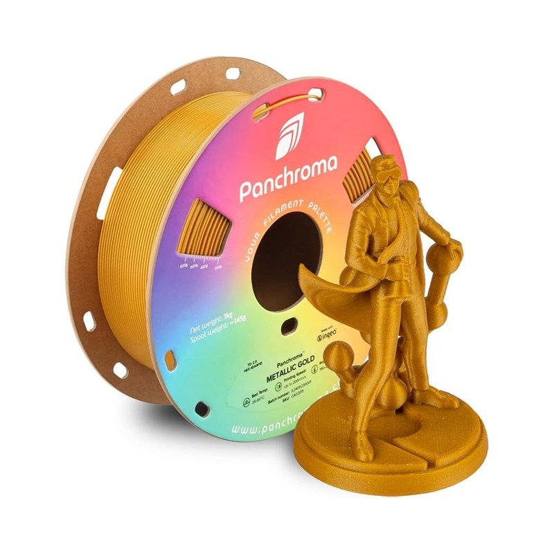 Filament Polymaker Panchroma PLA Metallic - zlatý