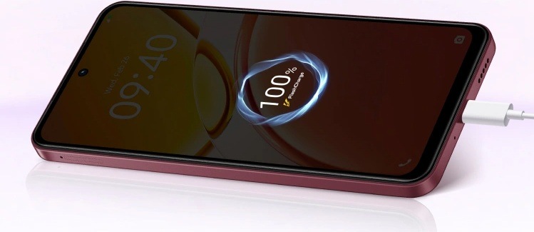 Mobilný telefón vivo Y21d 4 GB / 128 GB zelený Detail smartfónu s ilustráciou 100% nabitie