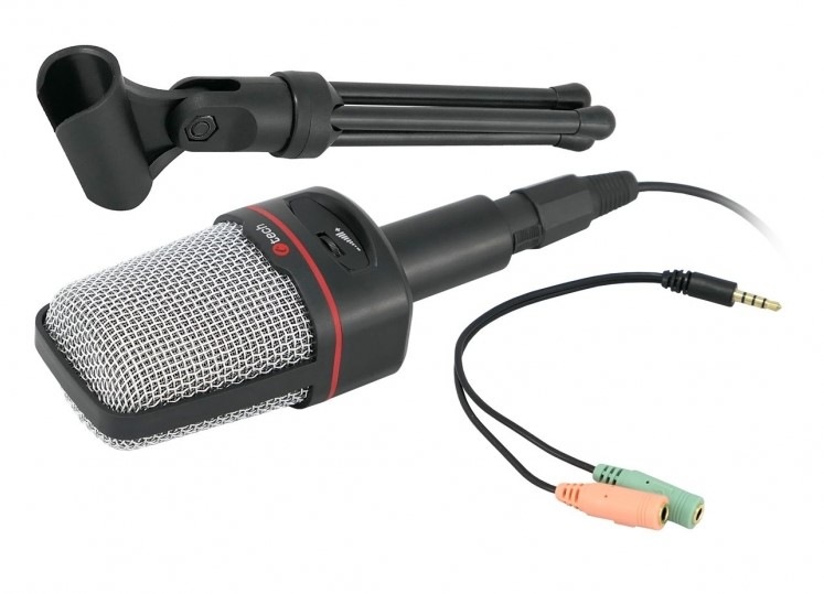 Mikrofón C-Tech MIC-02 čierny Mikrofón C-Tech MIC-02 čierny