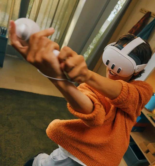 Okuliare pre virtuálnu realitu Meta Quest 3 - 512 GB biele Oculus Quest 3