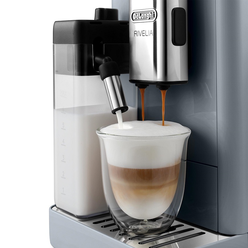 Automatický kávovar De'Longhi Rivelia EXAM 440.55.G sivý