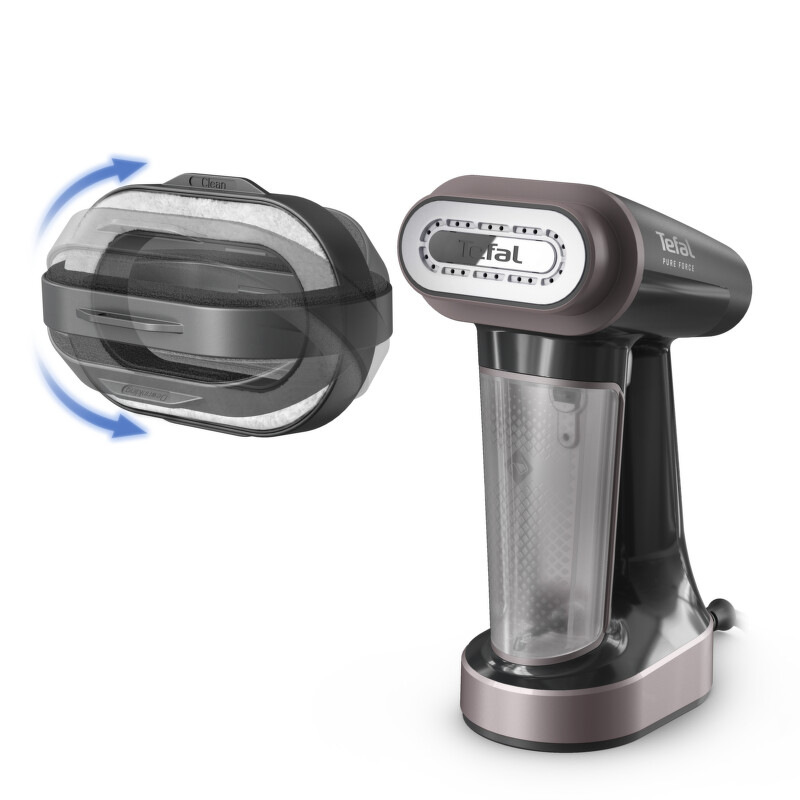 Ručný naparovač odevov Tefal DT8765E0 Pure Force 3v1 čierny/sivý