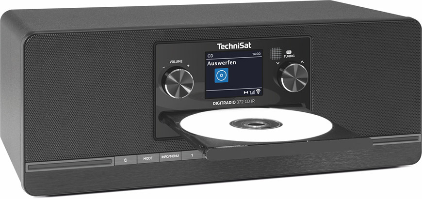 Internetový rádioprijímač s DAB+ Technisat DIGITRADIO 372 CD IR čierny Internetové rádio s DAB+/CD TechniSat DIGITRADIO 372 CD IR, čierne