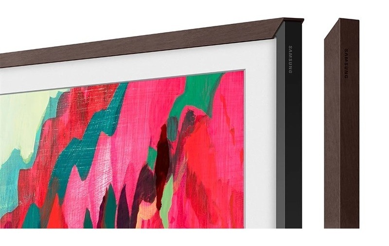 Výmenný rámček Samsung pre Frame TV s uhlopriečkou 85" (2025), rovný hnedá farba
