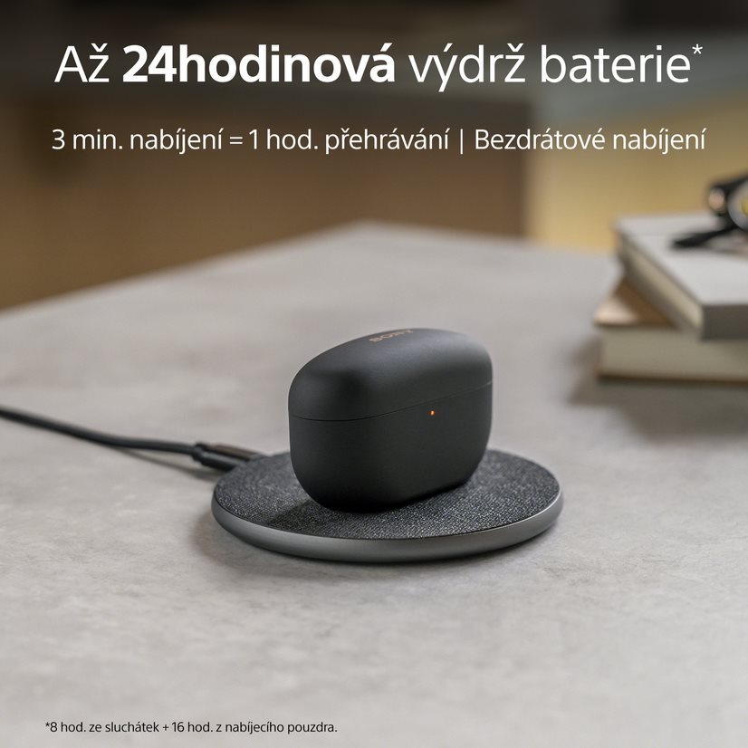Slúchadlá Sony WF-1000XM5 - fialovorůžová