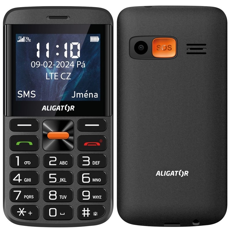 Mobilný telefón Aligator A910 4G Senior čierny