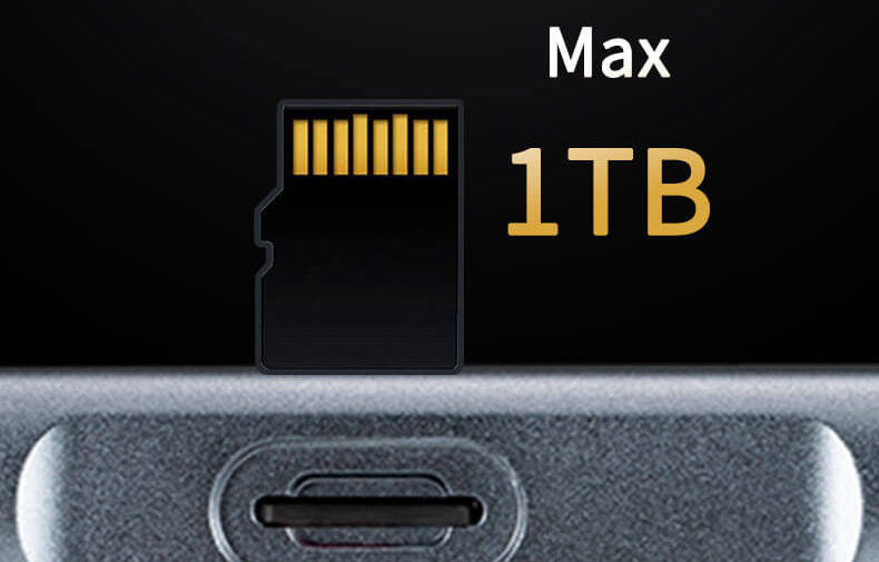 Prehrávač xDuoo X5 podporuje pamäťové karty s kapacitou do 1 TB