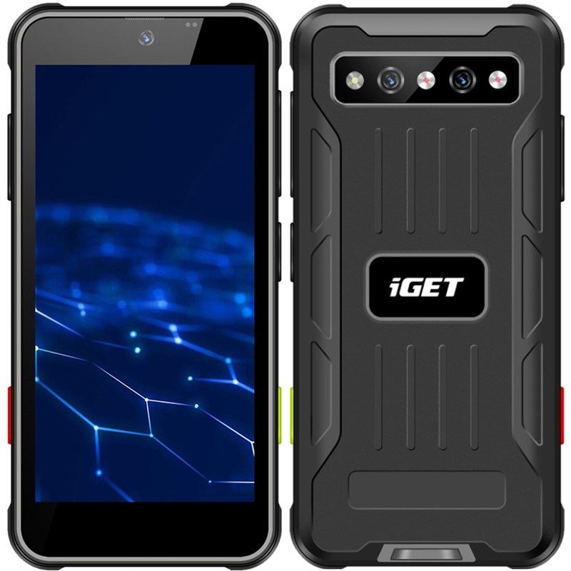Mobilný telefón iGET mini v čiernej farbe.