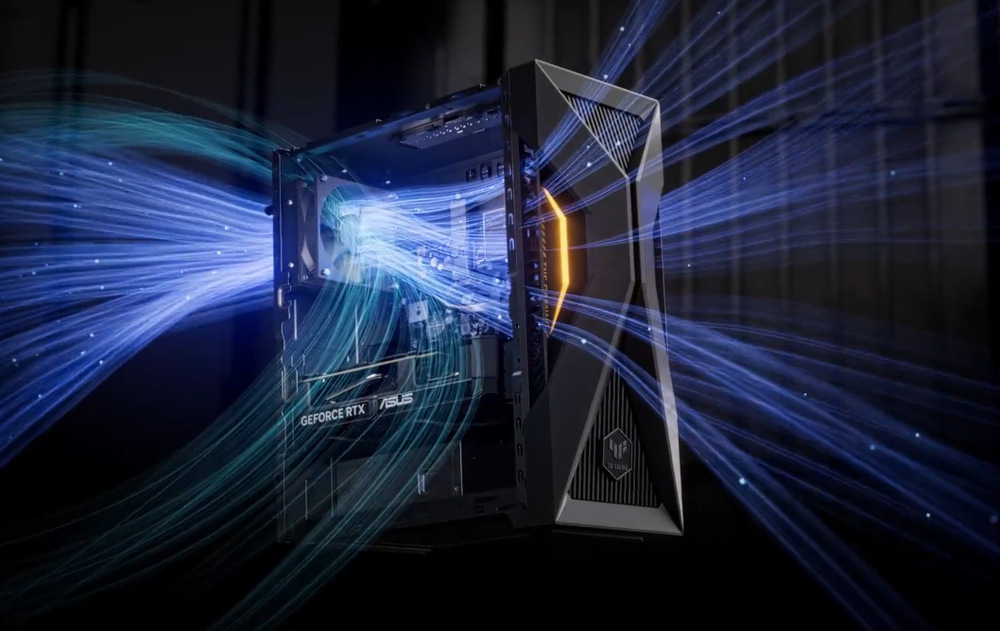 Herný počítač Asus TUF Gaming T500 sivý Asus TUF Gaming T500 ťaží aj z efektívneho systému chladenia