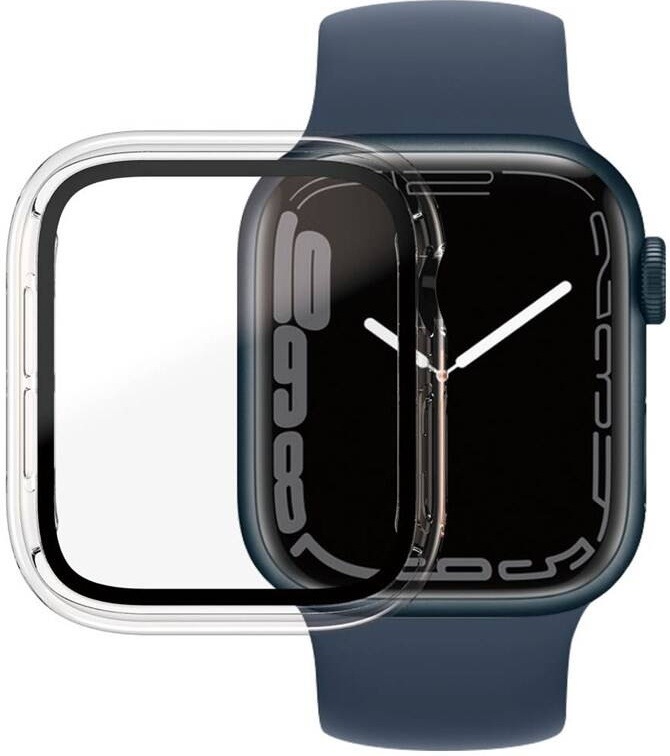 PanzerGlass Full Protection na Apple Watch 7 a 8, 45 mm, priehľadná