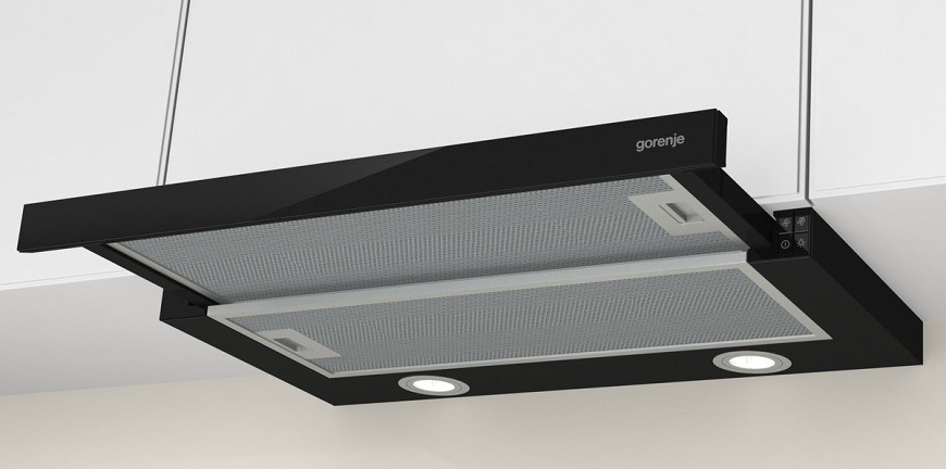 Odsávač pár Gorenje TH62E4BG čierny Odsavač par Gorenje TH62E4BG, vestavná, černá