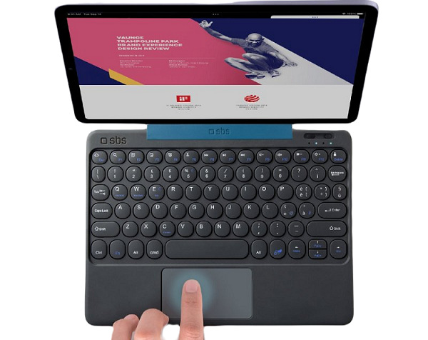 Klávesnica SBS pre tablet, univerzálna, bezdrôtová, US layout čierne