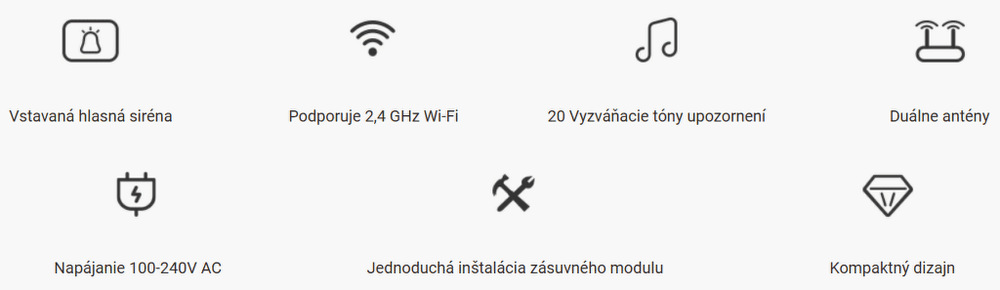 Vnútorný reproduktor EZVIZ CH1 biely