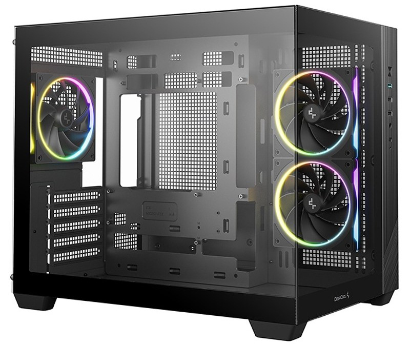 Midi-tower počítačová skriňa DeepCool CG330 3F, čierna farba