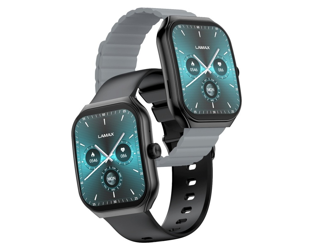 Inteligentné hodinky LAMAX Flow AMOLED čierne Hodinky LAMAX Flow AMOLED s dvoma náramkami