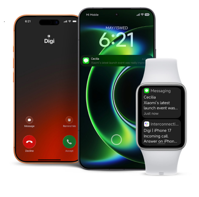 Fitness náramok Xiaomi Smart Band 10 Pro čierny Xiaomi Smart Band 10 Pro zvláda prijímať notifikácie z dvoch zariadení súčasne