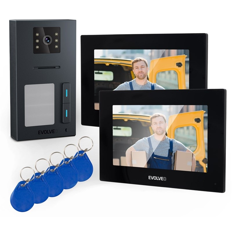 Dverný videotelefón Evolveo DoorPhone AP2- 2 čierny
