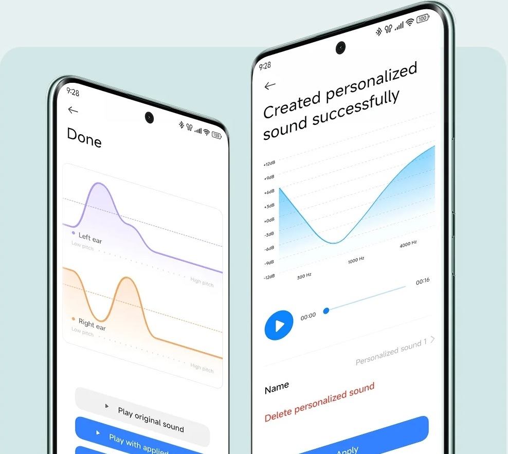 Slúchadlá Xiaomi Buds 6 Titan Gray sivá Smartphone s aplikáciou Sound ID na vyladenie slúchadiel Xiaomi Buds 6″ width=