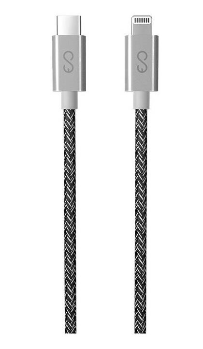 Kábel Epico USB-C/Lightning 60W, 1,2m sivý