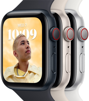 Inteligentné hodinky Apple Watch SE 2023 GPS + Cellular 44mm puzdro zo strieborného hliníka - búrkovo modrý športový remienok - M/L Inteligentné hodinky Apple Watch SE 2023 GPS + Cellular 44mm puzdro zo strieborného hliníka - búrkovo modrý športový remienok - M/L