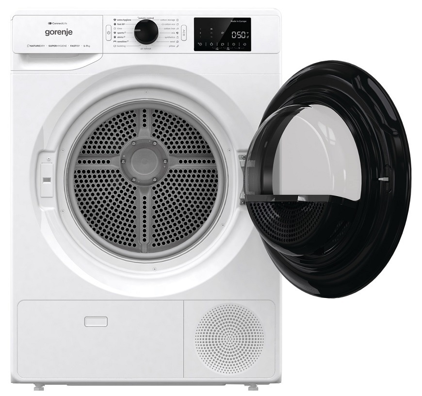 Sušička prádla Gorenje DPNE72GNWIFI, biela, bubon WaveActive