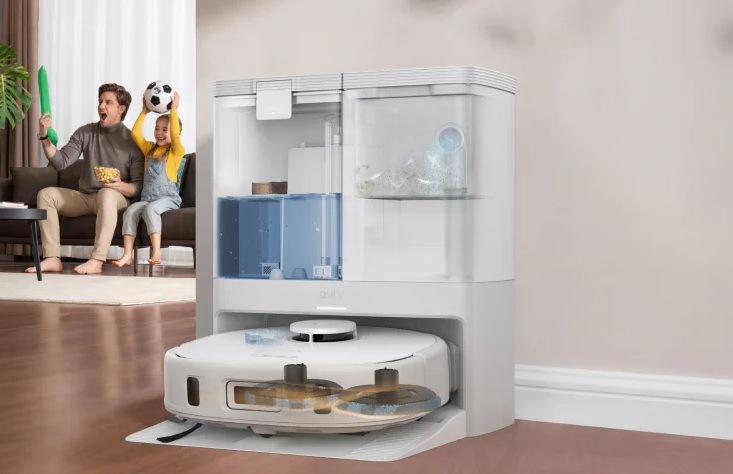 Robotický vysávač Anker Eufy X10 Pro Omni 8000Pa biely Automatická vyprázdňovacia stanica vysávača Anker Eufy X10 Pro Omni 8000Pa