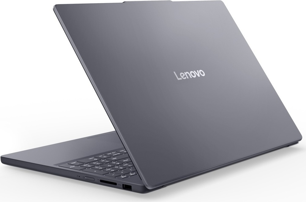 Notebook Lenovo IdeaPad Slim 3 15ARP10 sivý Zadná strana a bok notebooku Lenovo IdeaPad Slim 3″ width=