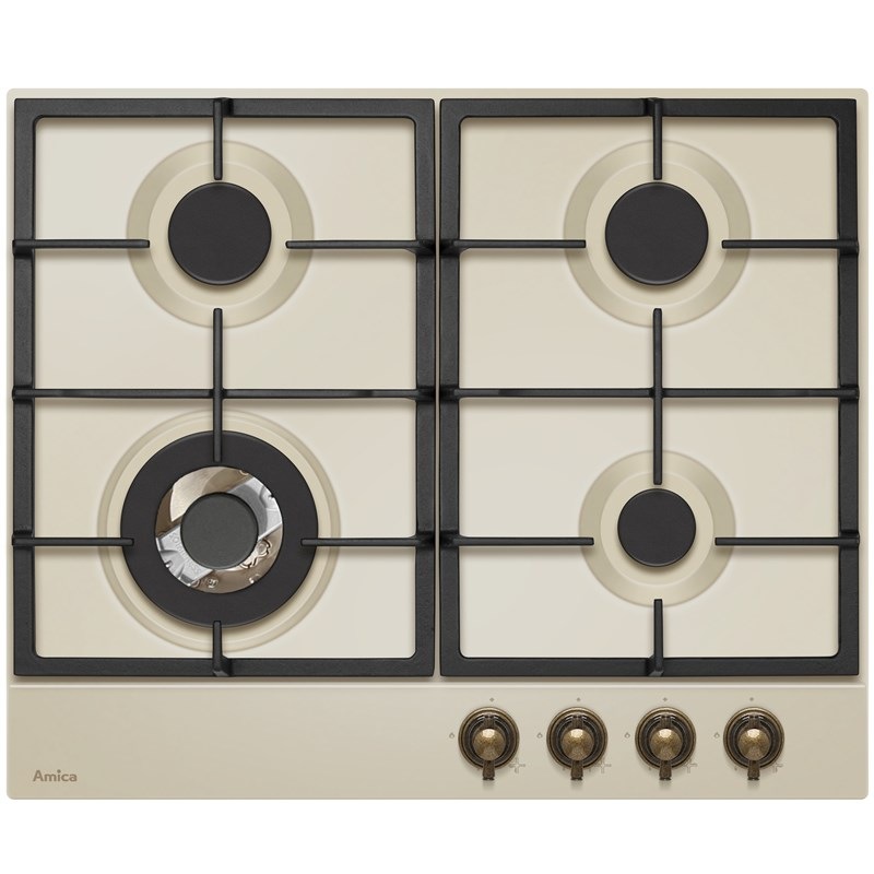 Plynová varná platňa Amica Retro DRP 6412 DW krémová