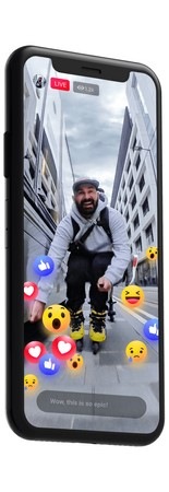 Outdoorová kamera Insta360 ONE X2 čierna/sivá Outdoorová kamera Insta360 ONE X2 čierna/sivá