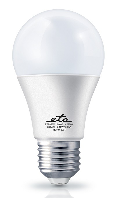 LED žiarovka ETA EKO LEDka klasik 18W, E27, teplá biela LED žiarovka ETA EKO LEDka klasik 18W, E27, teplá biela