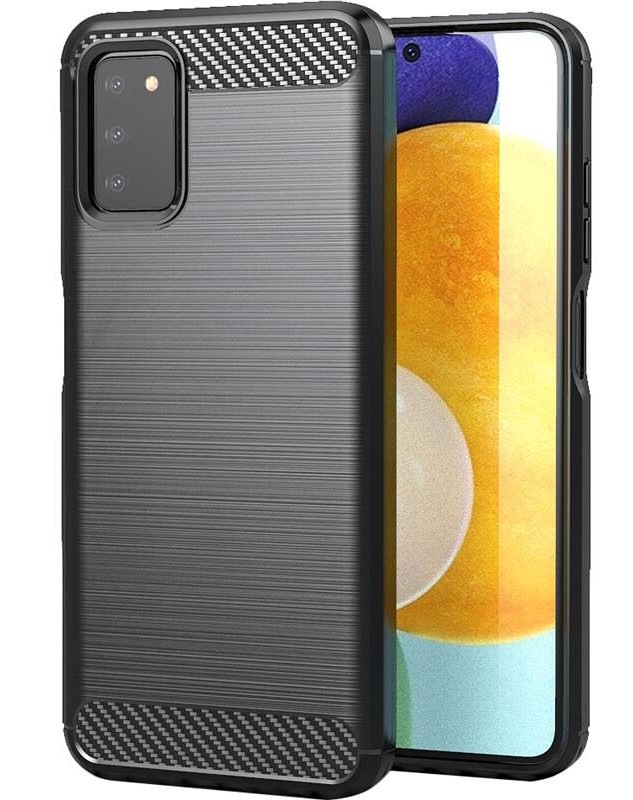 Kryt na mobil WG Carbon na Samsung Galaxy A03s čierny