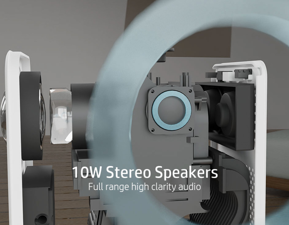 Projektor HP CC500 + skládané plátno 84" a Google 4K AndroidTV sivý/biely Projektor HP CC500 + skládané plátno 84" a Google 4K AndroidTV sivý/biely