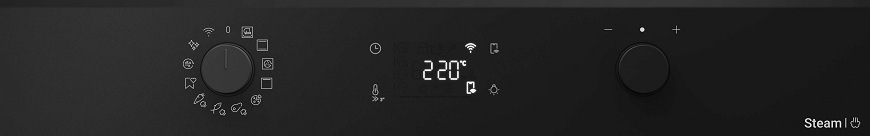 Rúra Haier H6 ID2P3B4VYTB čierna/sklo detail ovládacieho panela rúry Haier H6 ID2P3B4VYTB