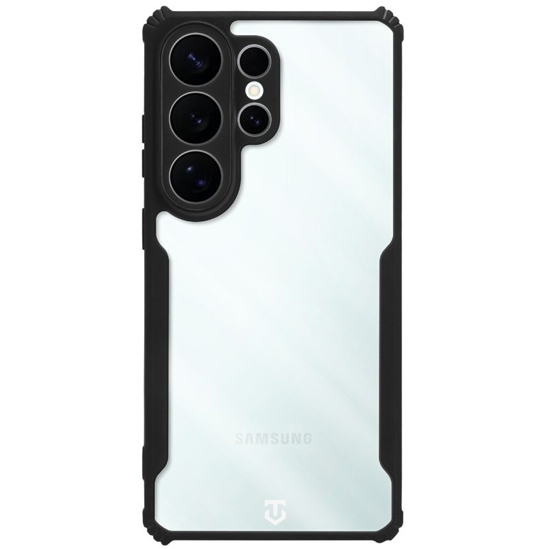 Kryt na mobil Tactical Quantum Stealth na Samsung Galaxy S26 Ultra - čierny/priehľadný