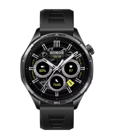 Honor Watch 6, čierny fluoroelastomerový remienok