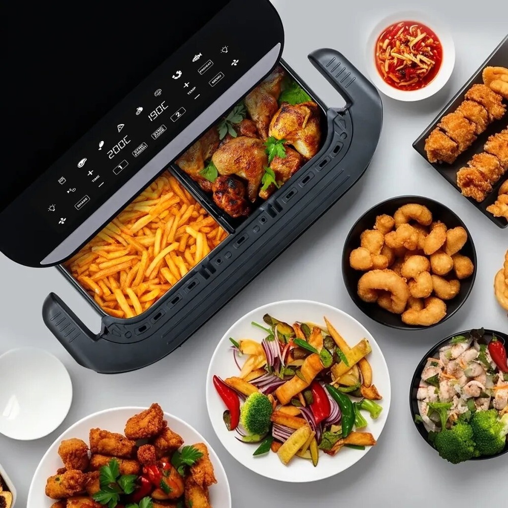Fritéza teplovzdušná Tesla AirCook DualHeat QD575 XXL čierna Fritéza teplovzdušná Tesla AirCook DualHeat QD575 XXL čierna