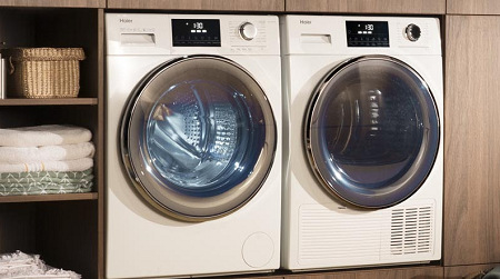 Práčka so sušičkou Haier HWD80-B14979-S biela Osvetlenie